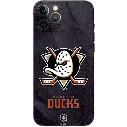 NHL Anaheim Ducks Distressed iPhone 12 Pro Max Skin