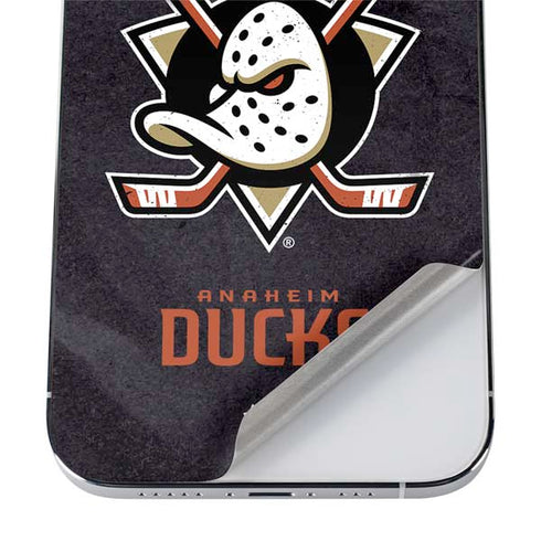 NHL Anaheim Ducks Distressed iPhone 12 Pro Max Skin