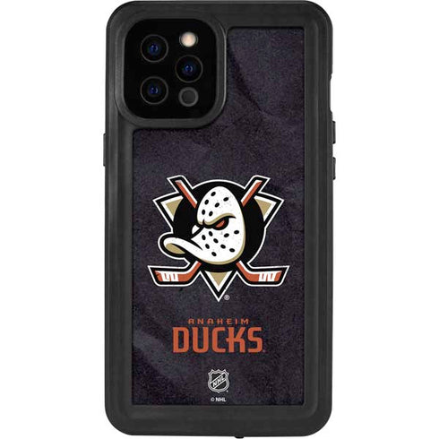 NHL Anaheim Ducks Distressed iPhone 12 Pro Max Waterproof Case