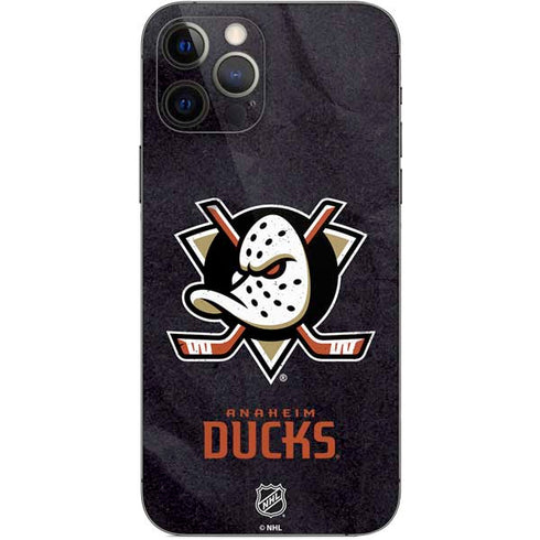NHL Anaheim Ducks Distressed iPhone 12 Pro Skin