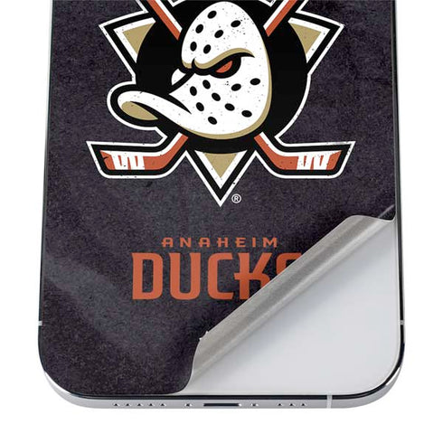NHL Anaheim Ducks Distressed iPhone 12 Pro Skin