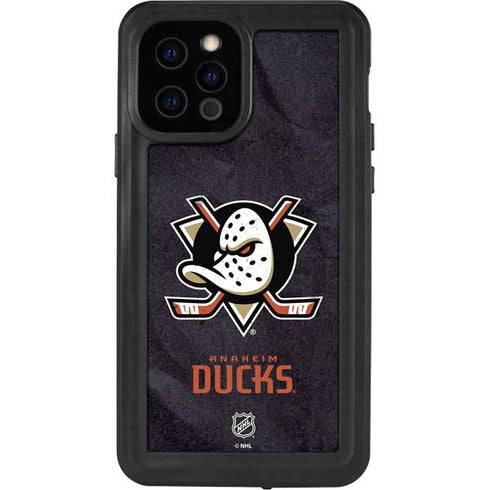 NHL Anaheim Ducks Distressed iPhone 12 Pro Waterproof Case