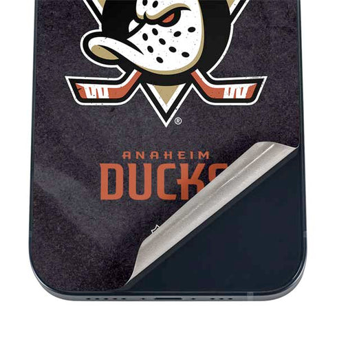 NHL Anaheim Ducks Distressed iPhone 12 Skin