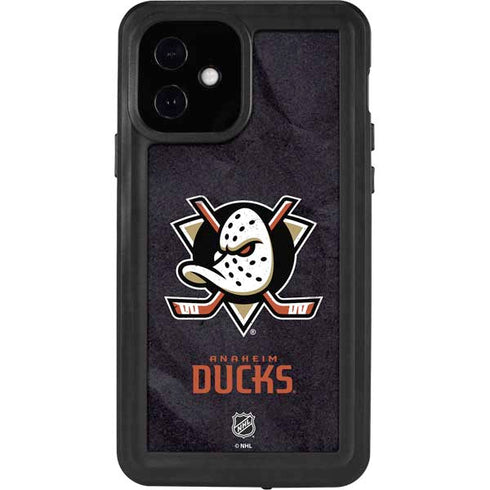 NHL Anaheim Ducks Distressed iPhone 12 Waterproof Case