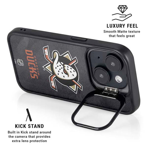 NHL Anaheim Ducks Distressed iPhone 13 Kickstand Case
