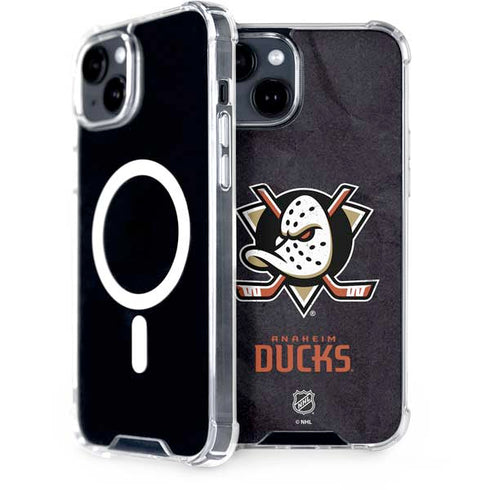 NHL Anaheim Ducks Distressed iPhone 13 MagSafe Case