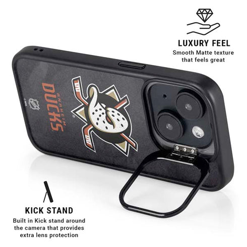 NHL Anaheim Ducks Distressed iPhone 14 Plus Kickstand Case