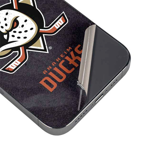 NHL Anaheim Ducks Distressed iPhone 14 Pro Skin