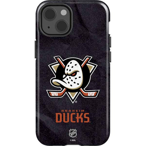 NHL Anaheim Ducks Distressed iPhone 15 Plus Impact Case