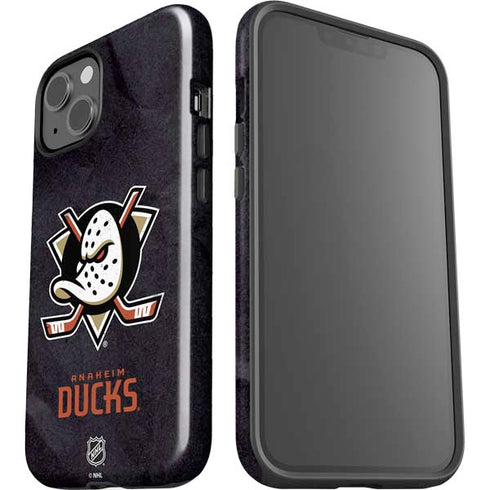 NHL Anaheim Ducks Distressed iPhone 15 Plus Impact Case