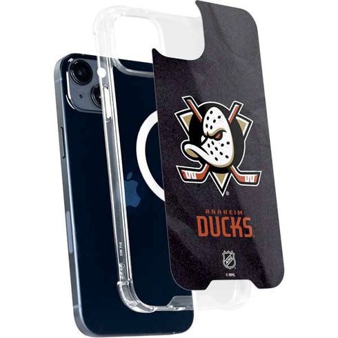 NHL Anaheim Ducks Distressed iPhone 15 Plus MagSafe Case