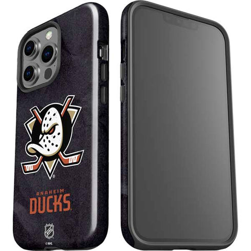 NHL Anaheim Ducks Distressed iPhone 15 Pro Impact Case