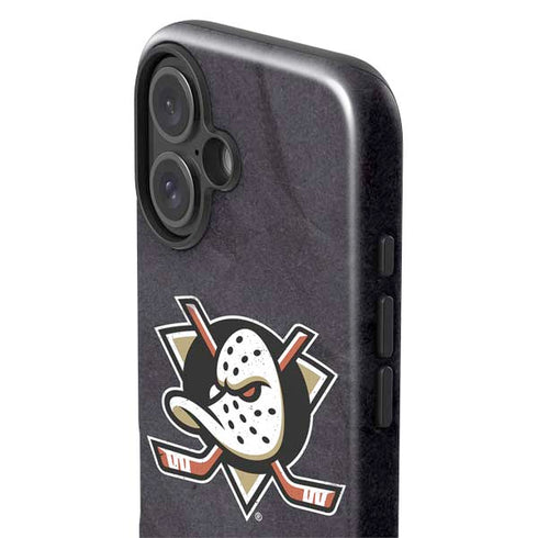 NHL Anaheim Ducks Distressed iPhone 16 Impact Case