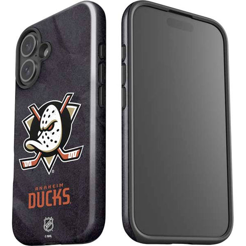 NHL Anaheim Ducks Distressed iPhone 16 Impact Case