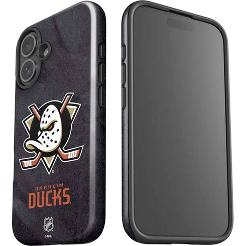 NHL Anaheim Ducks Distressed iPhone 16 Plus Impact Case