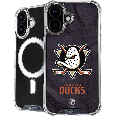 NHL Anaheim Ducks Distressed iPhone 16 Plus MagSafe Case