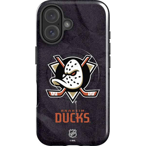NHL Anaheim Ducks Distressed iPhone 16 Plus Magsafe Impact Case