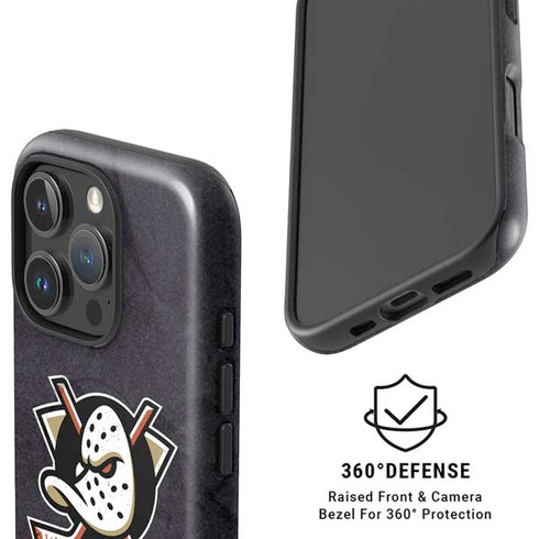 NHL Anaheim Ducks Distressed iPhone 16 Pro Magsafe Impact Case