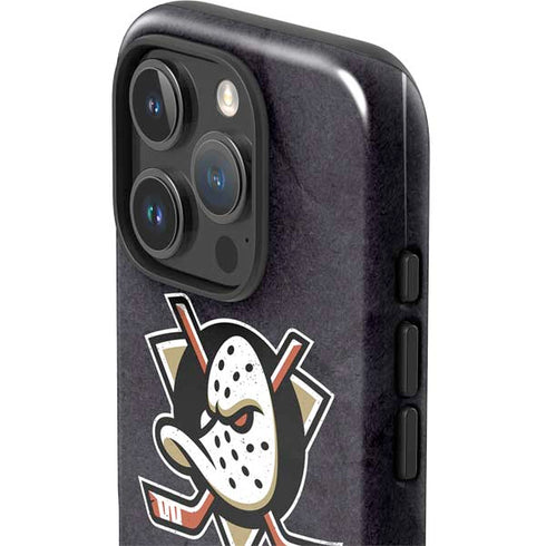 NHL Anaheim Ducks Distressed iPhone 16 Pro Max Impact Case