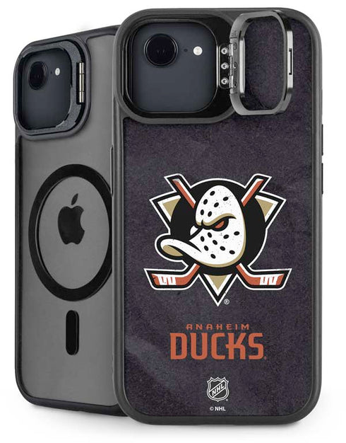 NHL Anaheim Ducks Distressed iPhone 16e Kickstand Case