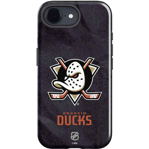 NHL Anaheim Ducks Distressed iPhone 16e Impact Case