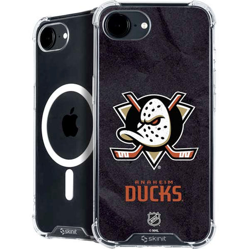 NHL Anaheim Ducks Distressed iPhone 16e MagSafe Case