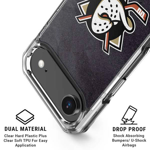 NHL Anaheim Ducks Distressed iPhone 17 Air Clear Case
