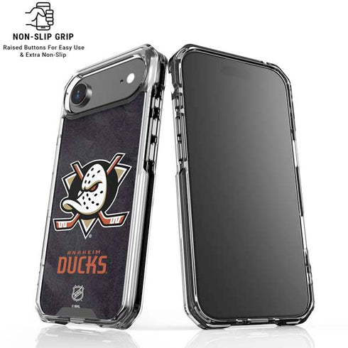 NHL Anaheim Ducks Distressed iPhone 17 Air Clear Case