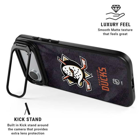 NHL Anaheim Ducks Distressed iPhone 17 Air Kickstand Case
