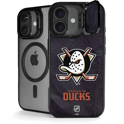 NHL Anaheim Ducks Distressed iPhone 17 Kickstand Case