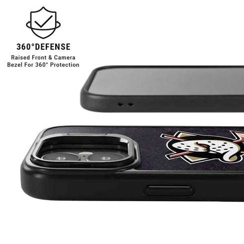 NHL Anaheim Ducks Distressed iPhone 17 Kickstand Case
