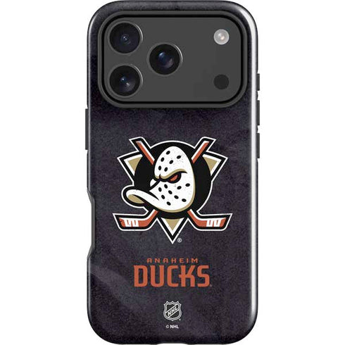 NHL Anaheim Ducks Distressed iPhone 17 Pro Impact Case