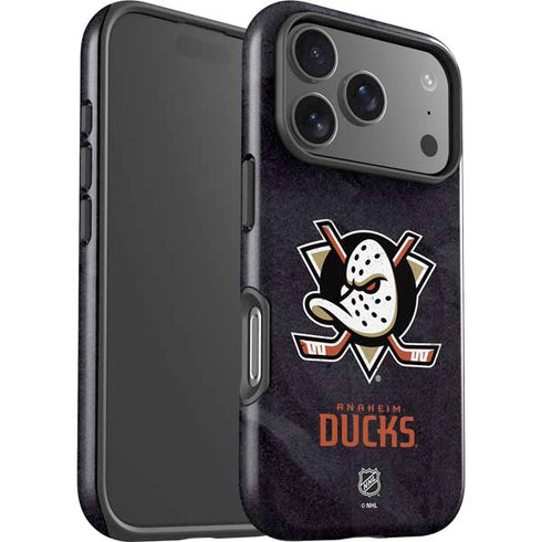 NHL Anaheim Ducks Distressed iPhone 17 Pro Impact Case