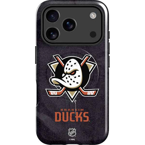 NHL Anaheim Ducks Distressed iPhone 17 Pro Magsafe Impact Case