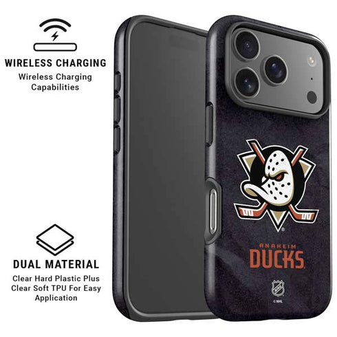 NHL Anaheim Ducks Distressed iPhone 17 Pro Magsafe Impact Case
