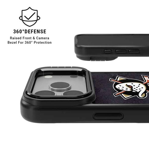 NHL Anaheim Ducks Distressed iPhone 17 Pro Max Kickstand Case