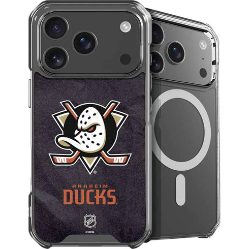 NHL Anaheim Ducks Distressed iPhone 17 Pro Max MagSafe Case