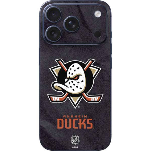NHL Anaheim Ducks Distressed iPhone 17 Pro Max Skin