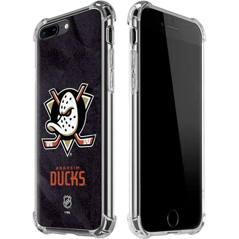 NHL Anaheim Ducks Distressed iPhone 7/8 Plus Clear Case