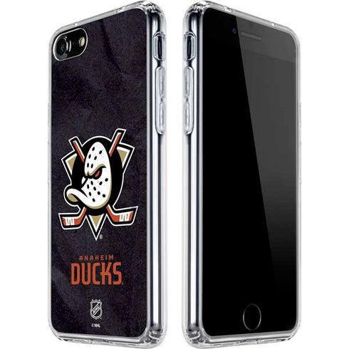 NHL Anaheim Ducks Distressed iPhone SE (2nd & 3rd Gen) Clear Case