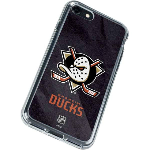 NHL Anaheim Ducks Distressed iPhone SE (2nd & 3rd Gen) Clear Case