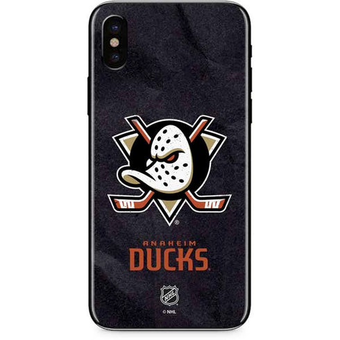 NHL Anaheim Ducks Distressed iPhone X Skin