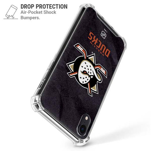NHL Anaheim Ducks Distressed iPhone XR Clear Case