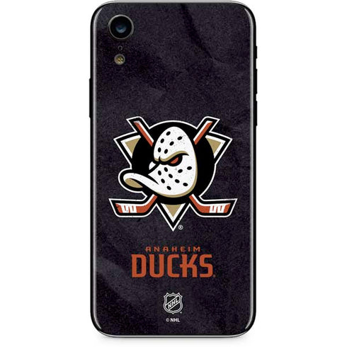NHL Anaheim Ducks Distressed iPhone XR Skin