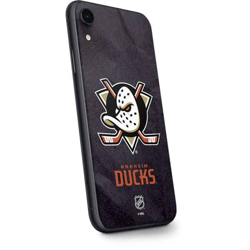 NHL Anaheim Ducks Distressed iPhone XR Skin