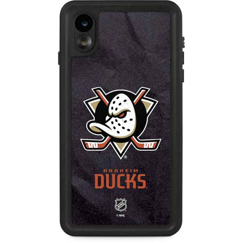 NHL Anaheim Ducks Distressed iPhone XR Waterproof Case