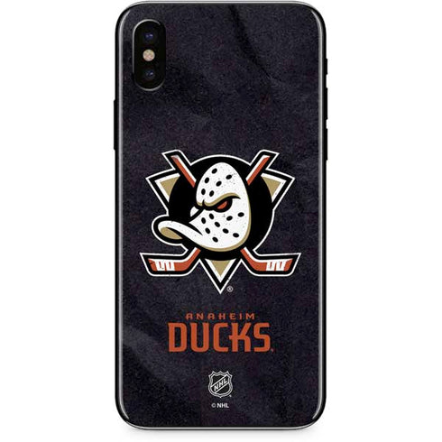 NHL Anaheim Ducks Distressed iPhone XS Max Skin