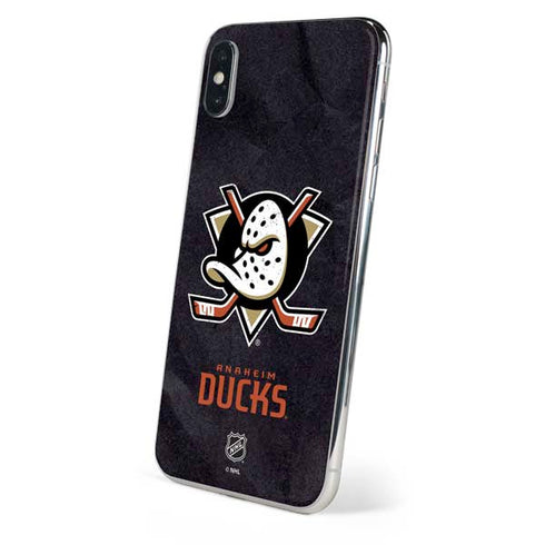 NHL Anaheim Ducks Distressed iPhone XS Max Skin