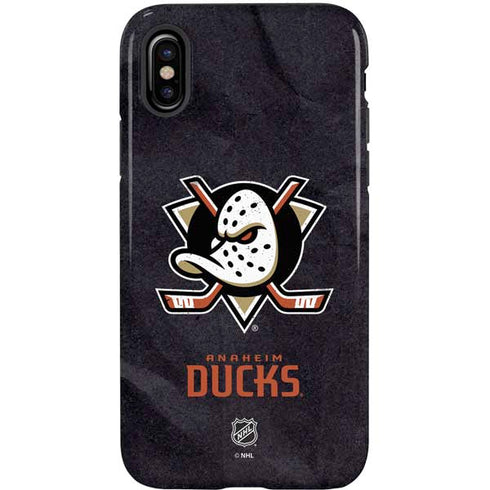 NHL Anaheim Ducks Distressed iPhone XS Pro Case