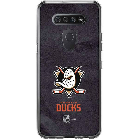 NHL Anaheim Ducks Distressed LG K51/Q51 Clear Case